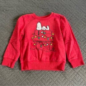 Jumping Beans Red Snoopy Holiday Sweatshirt